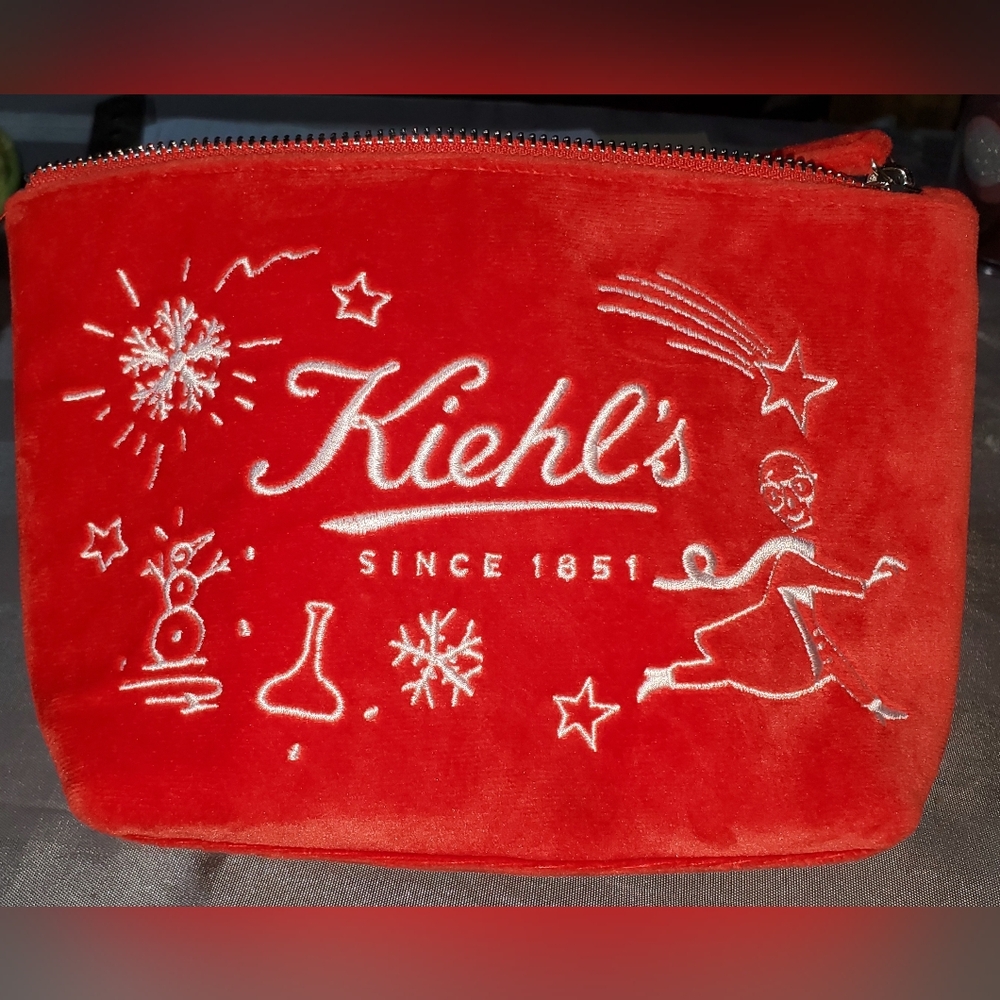 Kiehl’s cosmetic pouch RED Christmas